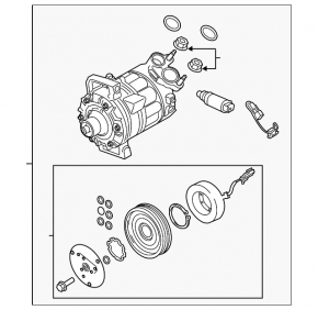 Volvo XC60 22-25 B5, B6 Air Conditioning Compressor