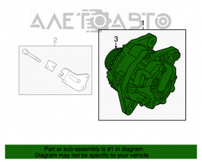 Generator Kia Forte 4d 14-16 dorest without isg