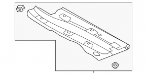 Right underbody protection VW Atlas 18-25