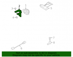 Audi E-Tron 19-23 alarm siren bracket