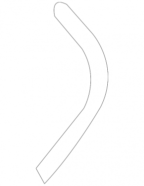 Rear bumper molding left Audi Q7 4L 10-15