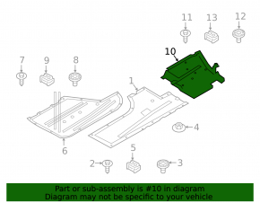 Underbody protection rear right BMW 3 G20 19-