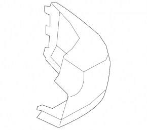 Right rear bumper cover for Toyota FJ Cruiser 2007-2014, gray