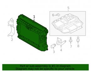 TV panel radiator VW Passat b7 12-15 USA plastic, broken