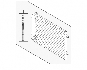 Air conditioning condenser radiator VW Passat b8 16-19 USA 2.0T