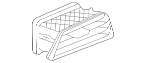 Front panel air duct deflector left VW Passat 20-22