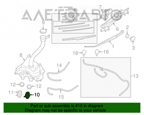 Subaru Outback 15-19 Front Windshield Washer Motor