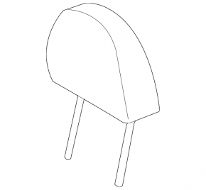 Headrest front left Subaru Forester 14-18 SJ leather gray