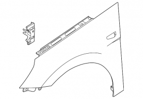 Front right wing Hyundai Elantra 21-23