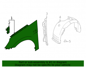 Front right wing Hyundai Elantra 21-23