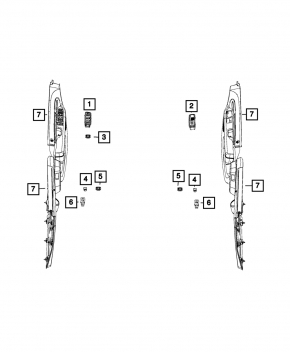 Front Right Window Regulator Dodge Grand Caravan 11-20