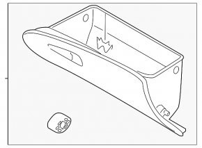 Hyundai Tucson 2022-2026 gray glove compartment