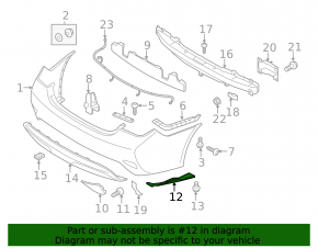 Rear left protection Hyundai Sonata 14 broken fasteners