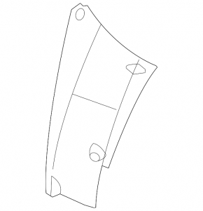 Plastic rear right front fender liner for Hyundai Sonata 11-15