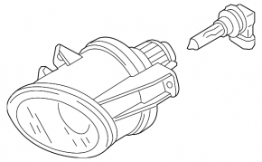Fog light PTF right Audi Q3 8U 15