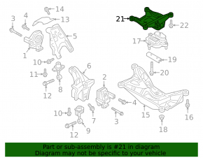 Automatic transmission mount bracket Audi A5 F5 17-
