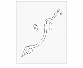 Air conditioner tube heater-compressor Infiniti G35 4d 06-09