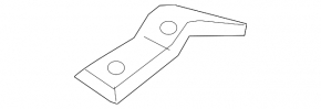 Right hood hinge trim for Porsche Cayenne 19-26