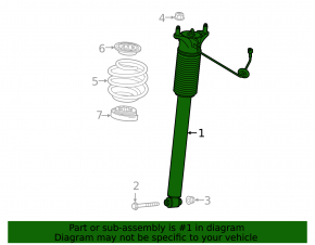 Rear left shock absorber Mercedes A-class V177 19-22