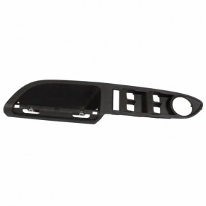Front left window control trim for Ford Escape MK3 13-19, black with chrome