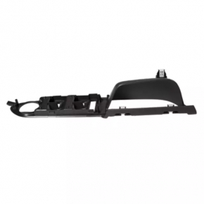 Front left window control trim for Ford Escape MK3 13-19, black with chrome
