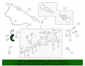 Lincoln MKC 15-19 rear differential bracket, left