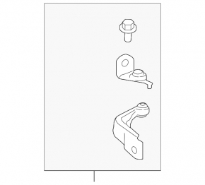 Door hinge lower front right Ford Mustang mk6 15-