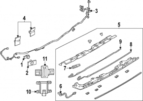 Mazda CX-90 24-26 rear bumper wiring harness for BSM
