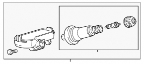 Chevrolet Equinox 22-24 315 MHz Wheel Pressure Sensor