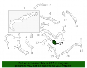 Air duct arch trim left Infiniti JX35 QX60 13- black