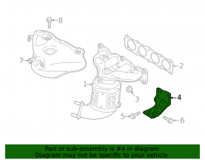 Catalytic converter bracket Hyundai Santa FE 19-20