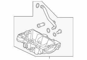 Oil pan Volvo XC90 16-17 B4204T27 T6 2.0T