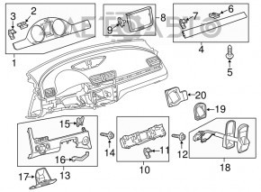 Front Driver Footwell Trim VW CC 08-17 Black