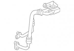 Automatic transmission cooling pipes complete with valve for VW Atlas 18-22 2.0T, 3.6 on radiator