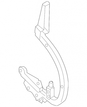 Trunk lid hinge left Audi A6 C8 19-