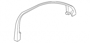 Audi E-Tron 19-23 black inner front right door frame