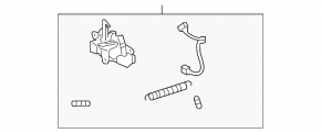 Toyota Venza 09-15 hood lock with sensor