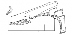 Front right wing Lexus RZ 23-26
