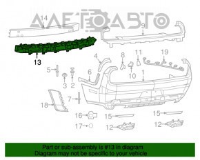 Rear Bumper Absorber Dodge Challenger 15-23 Rest