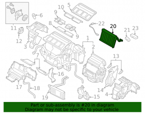 Subaru Outback 17-19 Evaporator