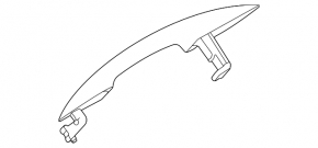 Door handle outer rear right Hyundai Elantra 21-