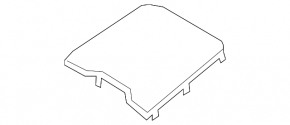 Front panel trim, central upper, Hyundai Santa FE 19-23, black