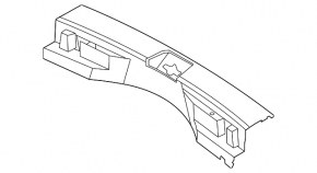 Nissan Rogue 21-24 Trunk Door Trim Black US built