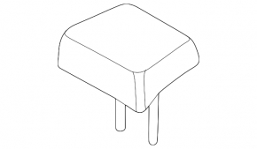 Headrest 2nd row central Nissan Murano 25-26 Platinum, brown leather