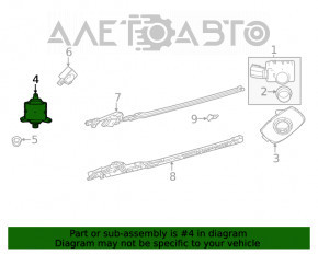 Blind Spot Sensor BSM Left Toyota Highlander 20-22