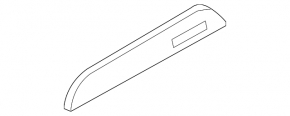 Audi A4 B8 08-16 dashboard trim, dark wood, gloss, quattro