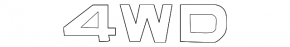 Emblem inscription "4WD" tailgate Nissan Pathfinder 13-20
