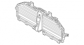 Radiator deflector blinds assembly Porsche Cayenne 958 15-18 with motor