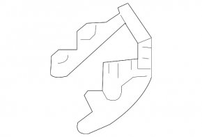 Left rear bumper bracket Mercedes X164 GL 10-12