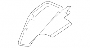 Hood insulation right Mazda3 MPS 09-13